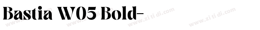 Bastia W05 Bold字体转换